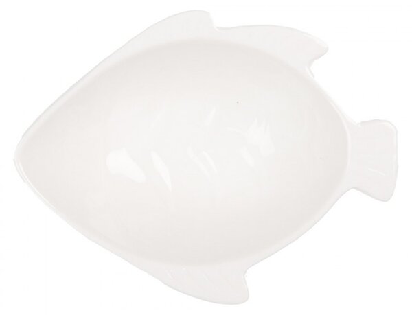 Malá porcelánová mištička v tvare rybky - 12 * 9 * 4 cm / 75 ml - Clayre & Eef