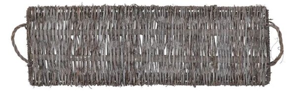 Sivý drevený dekoračný podnos Masai Vine - 40*20*3 cm - daan kromhout