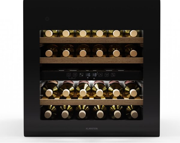Klarstein Rhone 36 Duo chladnička na víno, 36 fliaš, LED ovládanie, push-to-open, tichá