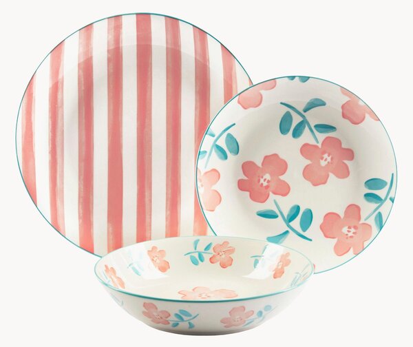 Porcelánová súprava riadu Primula, 6 osôb, 18 ks
