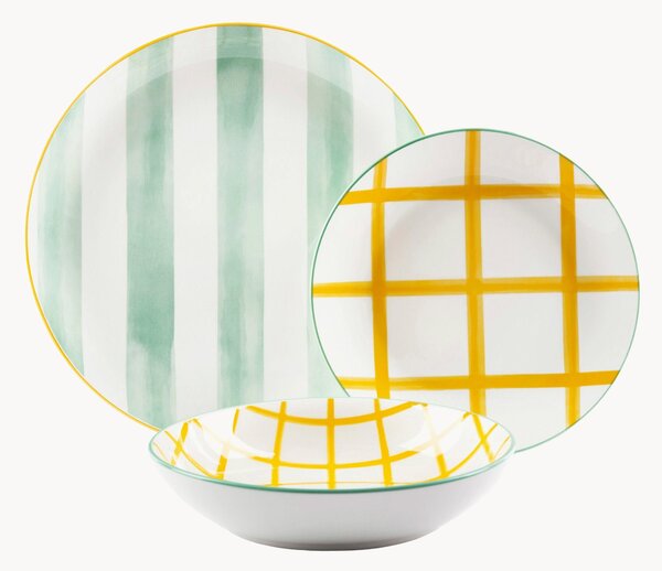 Porcelánová súprava riadu Elba, 6 osôb, 18 ks