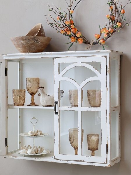 Dekorácia umelý veniec vŕbovej vetvy s mačičkami Willow - Ø 42 cm - Chic Antique