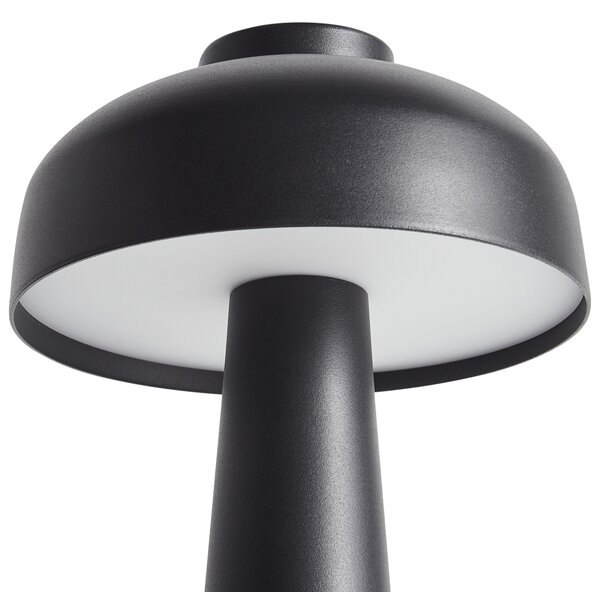 Stolná LED lampa čierna bezdrôtová železná s tienidlom do interiéru moderné osvetlenie