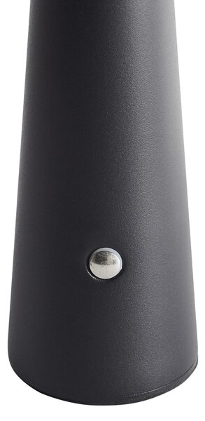 Stolná LED lampa čierna bezdrôtová železná s tienidlom do interiéru moderné osvetlenie