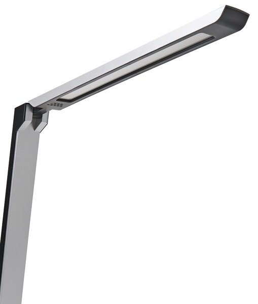 Stolná LED lampa strieborná syntetický materiál nastaviteľný jas a farba svetla stmievač moderný štýl domáca kancelária