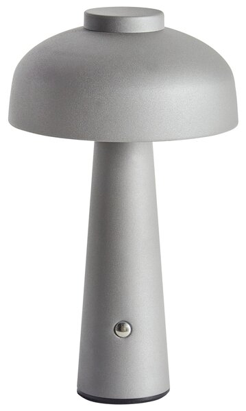 Stolná LED lampa sivá bezdrôtová železná s tienidlom do interiéru moderné osvetlenie