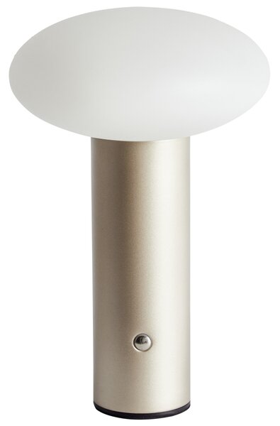 Stolná LED lampa zlatá bezdrôtová železná s tienidlom moderné osvetlenie do interiéru