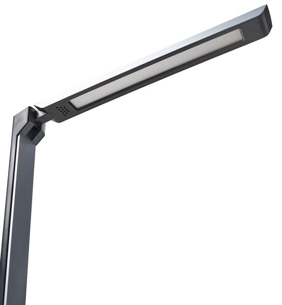 Stolná LED lampa tmavosivá syntetický materiál nastaviteľný jas a farba svetla stmievač moderný štýl domáca kancelária