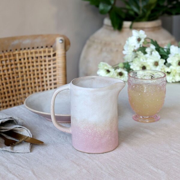 Béžovo-ružový rustikálny hrnček Valence Dusty Rose - 10 * 7,5 cm / 305 ml - Chic Antique