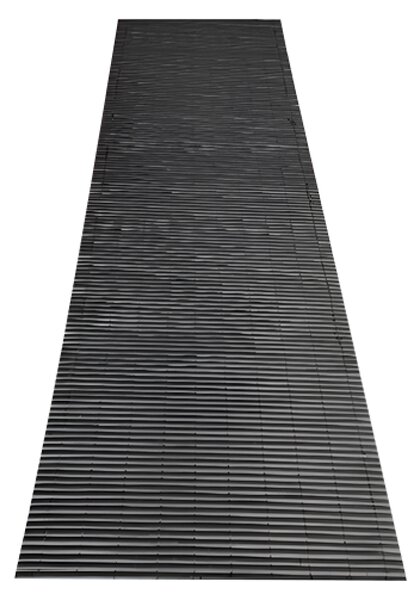 KONDELA Záhradná zástena, čierna, 300x100 cm, ABEO
