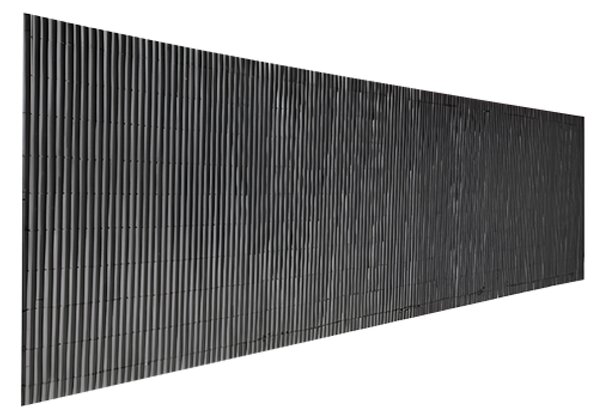 KONDELA Záhradná zástena, čierna, 300x100 cm, ABEO