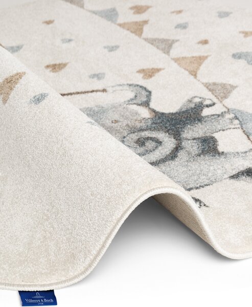 Villeroy & Boch, Detský kusový koberec Villeroy & Boch Boho Kids 106303 Cream Multicolor kruh, 160x160 (priemer) kruh, biela, viacfarebná, detská izba