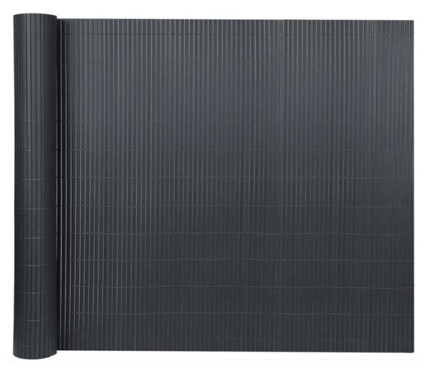 KONDELA Záhradná zástena, čierna, 300x100 cm, ABEO