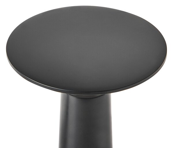 Stolná lampa čierna železo s dotykovým vypínačom nabíjanie cez USB kábel bezdrôtová moderný štýl interiér exteriér