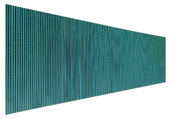 KONDELA Záhradná zástena, zelená, 300x100 cm, ABEO