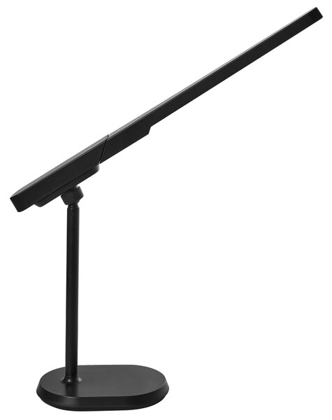 Stolná LED lampa čierna syntetický materiál multifunkčná 3 režimy teploty svetla so stmievačom odnímateľná nastaviteľná kancelária