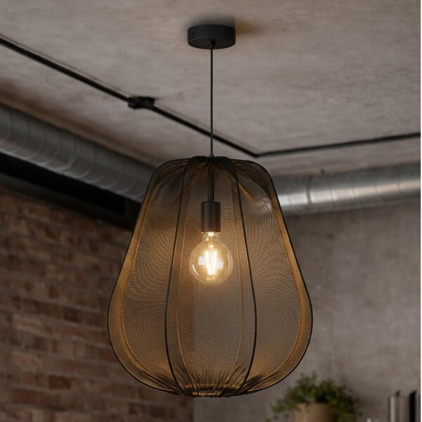 Brilagi - LED luster na lanku ARVEN 1xE27/8W/230V priemer 37 cm čierny