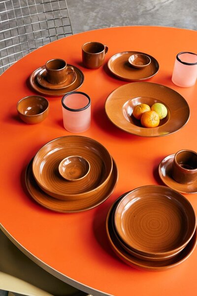 Rustikálne modrý keramický hrnček Chef - 12*9*8 cm / 320 ml - HKLIVING