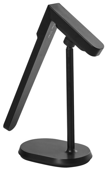 Stolná LED lampa čierna syntetický materiál multifunkčná 3 režimy teploty svetla so stmievačom odnímateľná nastaviteľná kancelária