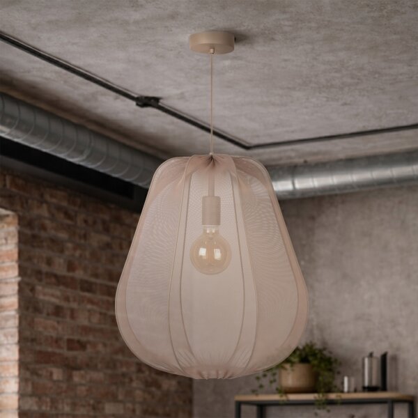 Brilagi - LED luster na lanku ARVEN 1xE27/8W/230V priemer 37 cm béžová