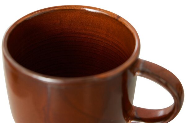 Rustikálne modrý keramický hrnček Chef - 12*9*8 cm / 320 ml - HKLIVING