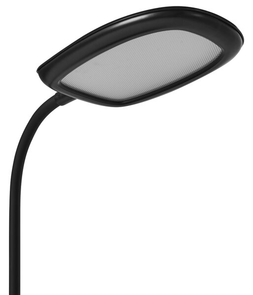 Stolná LED lampa čierna syntetický materiál 3 režimy teploty svetla so stmievačom nastaviteľná kancelária