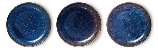 Rustikálne ružový porcelánový dezertný tanier Chef - Ø 20*3 cm - HKLIVING
