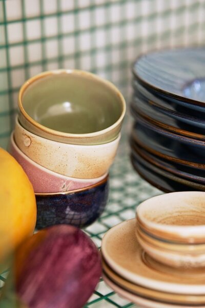 Rustikálne modrá porcelánová miska Chef - Ø 11*6 cm / 260 ml - HKLIVING