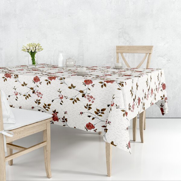 Obrus ​​PVC Mirabella 6980B - Kvety - Role 140cm x 20m