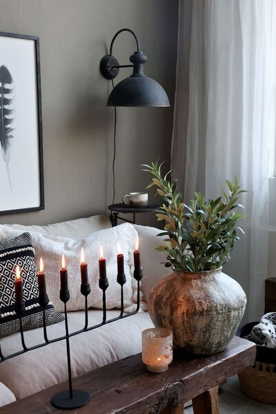 Dekorácia umelý stromček olivovník s olivami Olea Tree - Ø 12*73 cm - Chic Antique