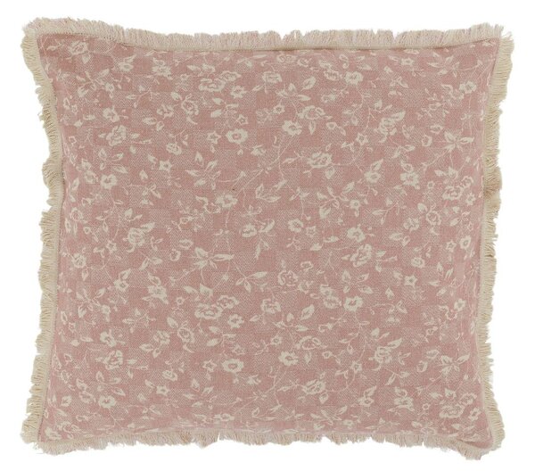 Ružová obliečka na vankúš s divokými kvetmi Aix Wild Flowers - 50*50 cm - Chic Antique