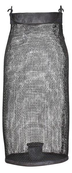 Granitová antik drôtená lampáš na úzku sviečku Jinna - 10*24 cm - Chic Antique