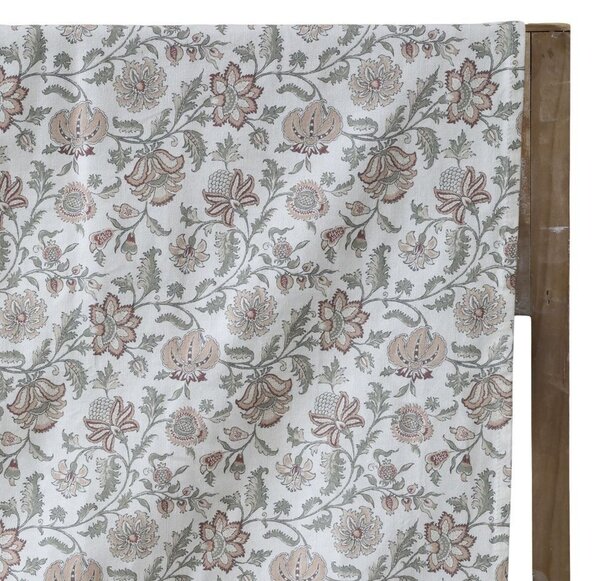 Krémový bavlnený obrus s kvetmi Aix Wild Flowers - 140*240 cm - Chic Antique