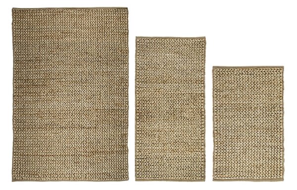 Prírodný ručne vyrovnaný jutový koberec Jutto - 60*90 cm - Mars & More