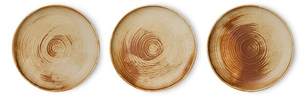 Rustikálne ružový porcelánový dezertný tanier Chef - Ø 20*3 cm - HKLIVING