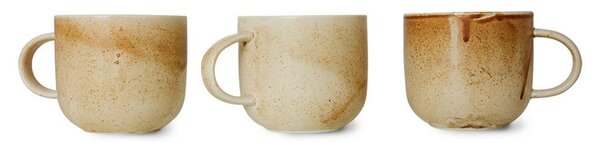 Rustikálne béžový porcelánový hrnček Chef - 12*9*8 cm / 320 ml - HKLIVING
