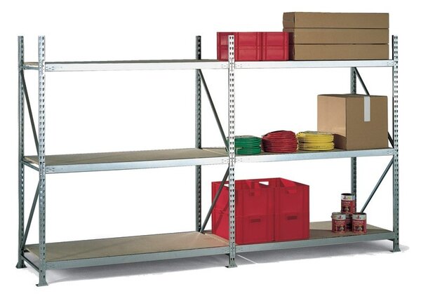 Policový regál, nosnosť 500 kg, 2500 x 2600 x 650 mm, základný
