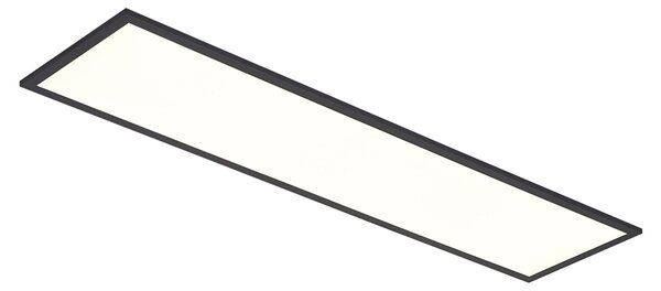 LED panel čierny obdĺžnikový vrátane LED 3-stupňovo stmievateľný - Reeves