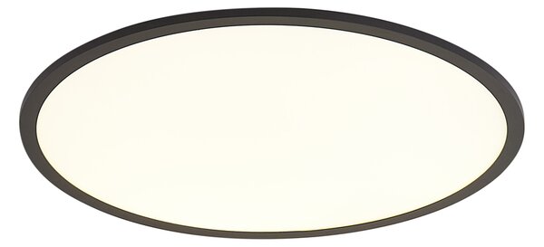 Inteligentný LED panel čierny 60 cm vrátane LED stmievania na teplé svetlo s diaľkovým ovládaním - Knob