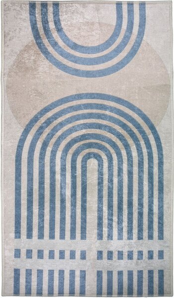 Modrý/sivý koberec behúň 200x80 cm - Vitaus