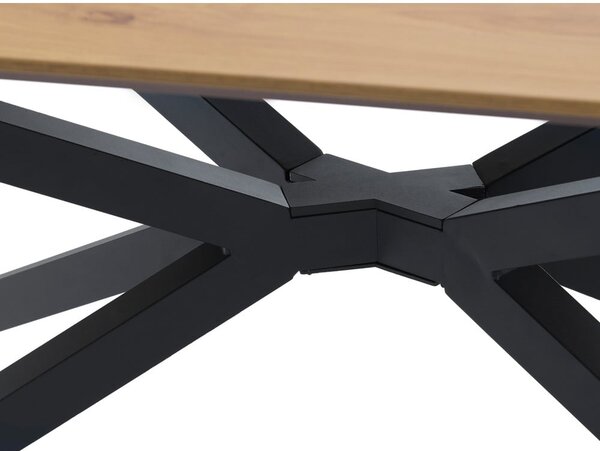 Jedálenský stôl s doskou v dubovom dekore 100x200 cm Cesura – Unique Furniture