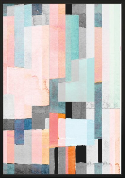 Plagát DecoKing Abstract Panels, 50 x 40 cm