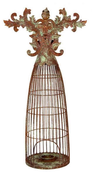 Candle Holder Angel 29x17x58 Cm Brown Metal Tea-Light Holder - 29*17*58 cm - Clayre & Eef