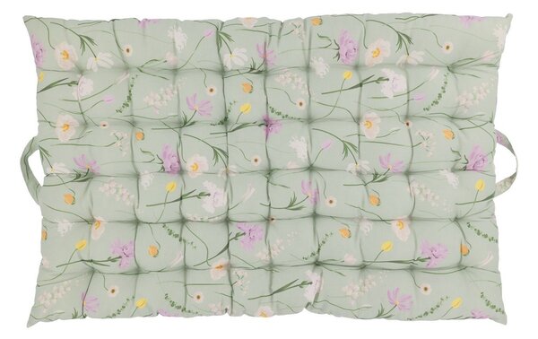 Zelený matrac s kvetmi Aix Quilt Wild Flowers - 60*100 cm - Chic Antique