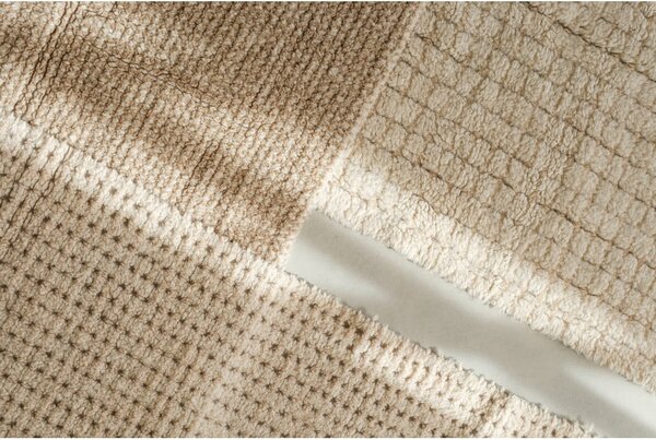 Prateľný/ručne tkaný vlnený behúň v prírodnej farbe 80x230 cm Unexpected Wool – Lorena Canals