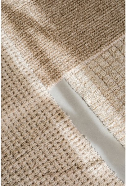 Prateľný/ručne tkaný vlnený behúň v prírodnej farbe 80x230 cm Unexpected Wool – Lorena Canals