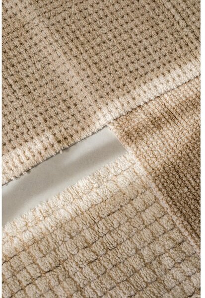 Prateľný/ručne tkaný vlnený behúň v prírodnej farbe 80x230 cm Unexpected Wool – Lorena Canals