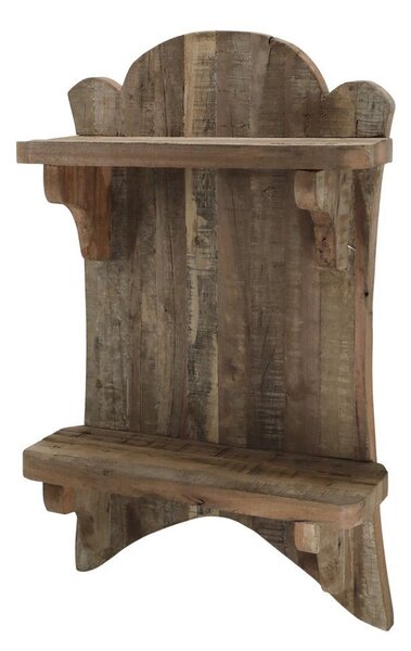 Hnedá antik drevená polička Grimaud Unit - 41*15*67 cm - Chic Antique
