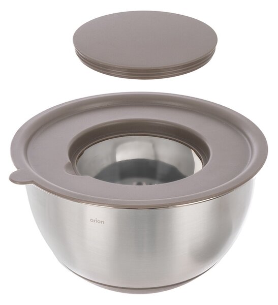 Šľahacia misa s vekom BEIGE pr. 21,7 cm
