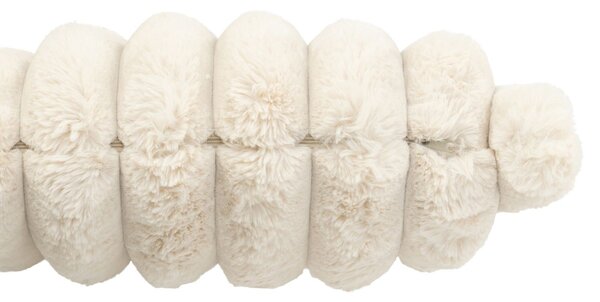 Béžový plyšový mäkučký rebrovaný vankúš Soft Gio - 45*45 cm - J-Line by Jolipa